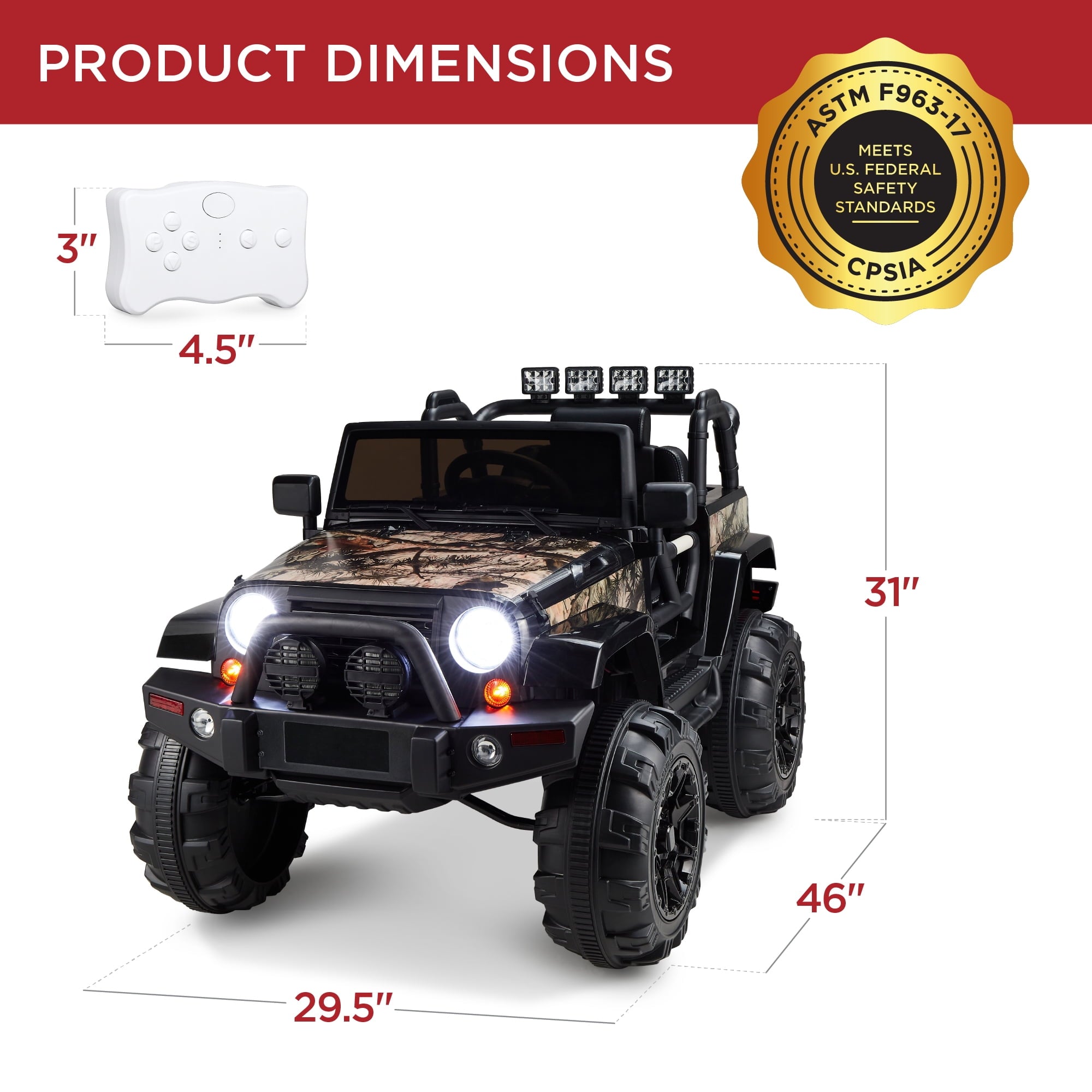 Best Choice Products 12V Kids Ride On Truck Car