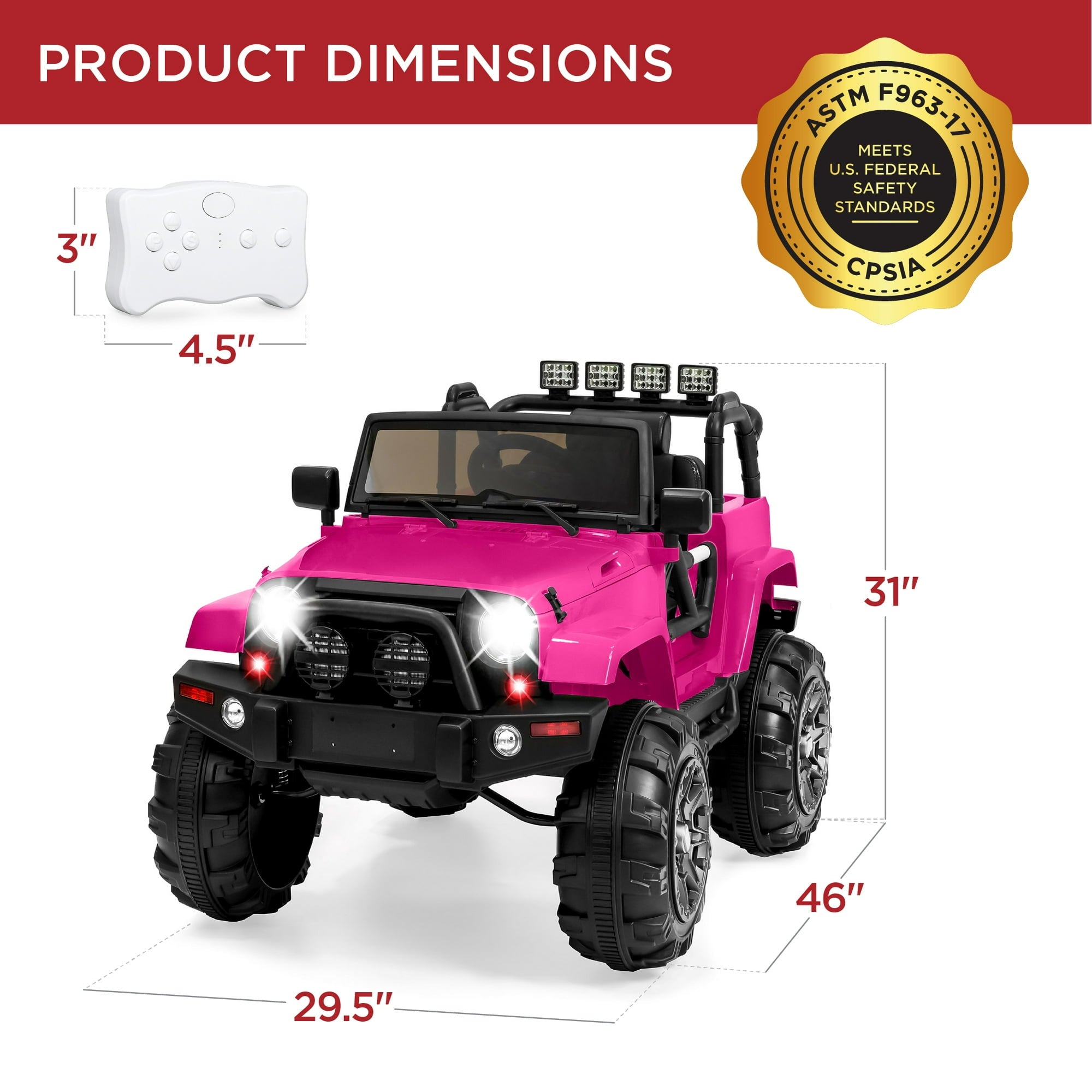 Best Choice Products 12V Kids Ride On Truck Car