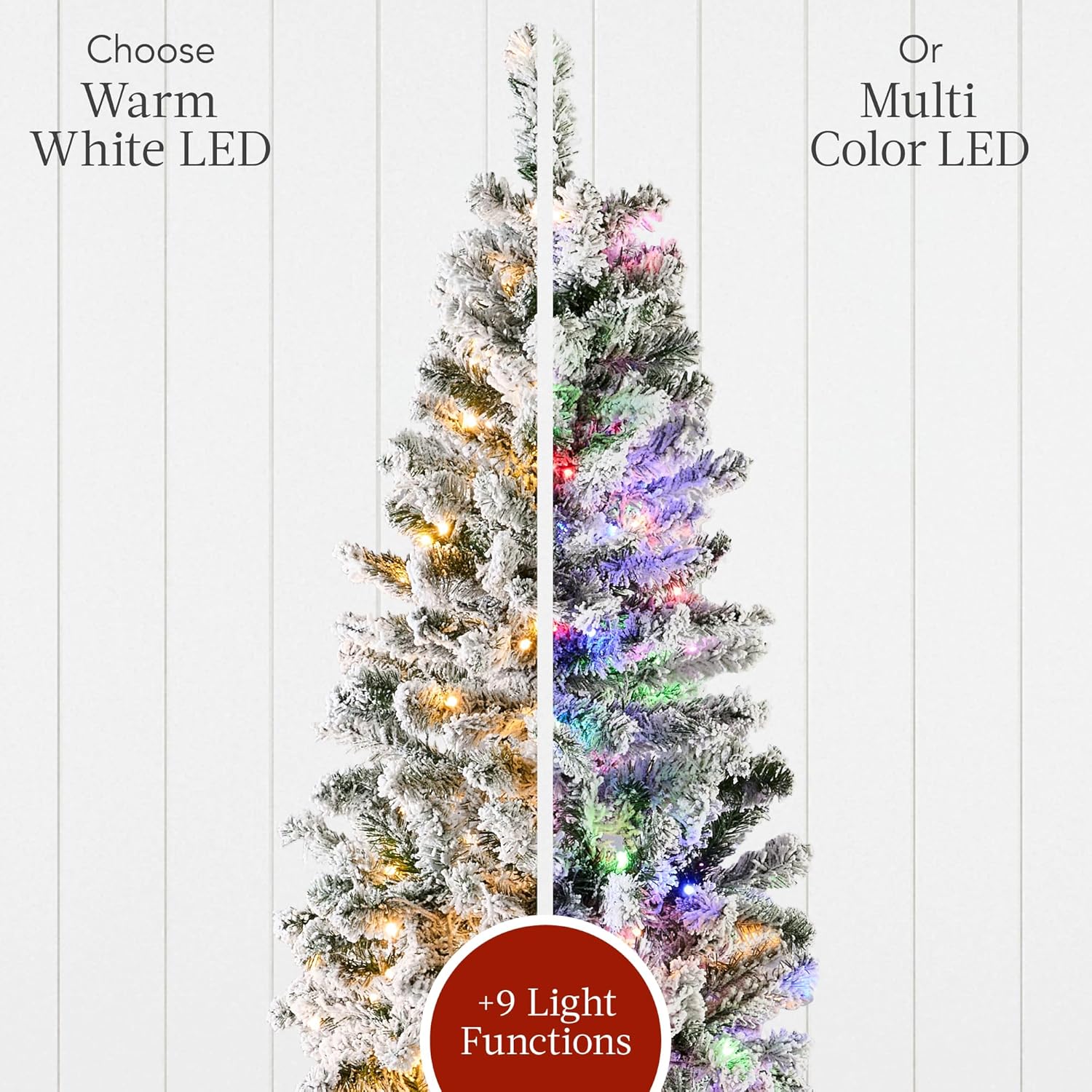 Christmas Tree, Pre-Lit Slim 12ft