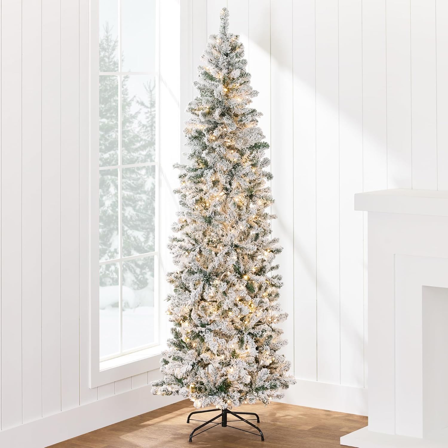 Christmas Tree, Pre-Lit Slim 12ft