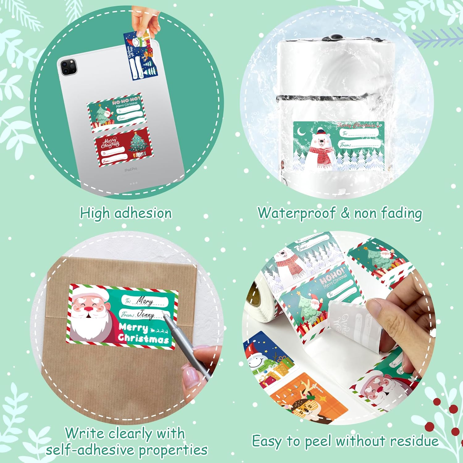 500 PCS Christmas Gift Tags - Gift Tags for Christmas Presents