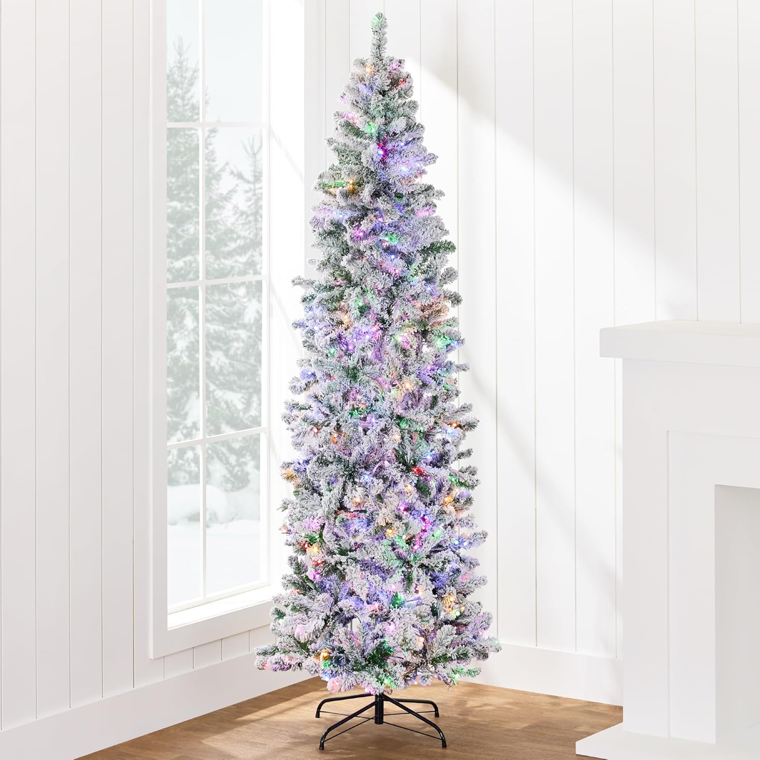 Christmas Tree, Pre-Lit Slim 12ft