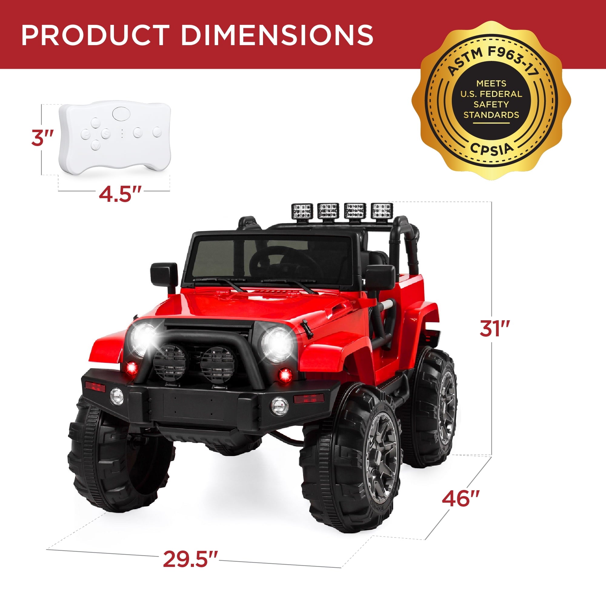Best Choice Products 12V Kids Ride On Truck Car