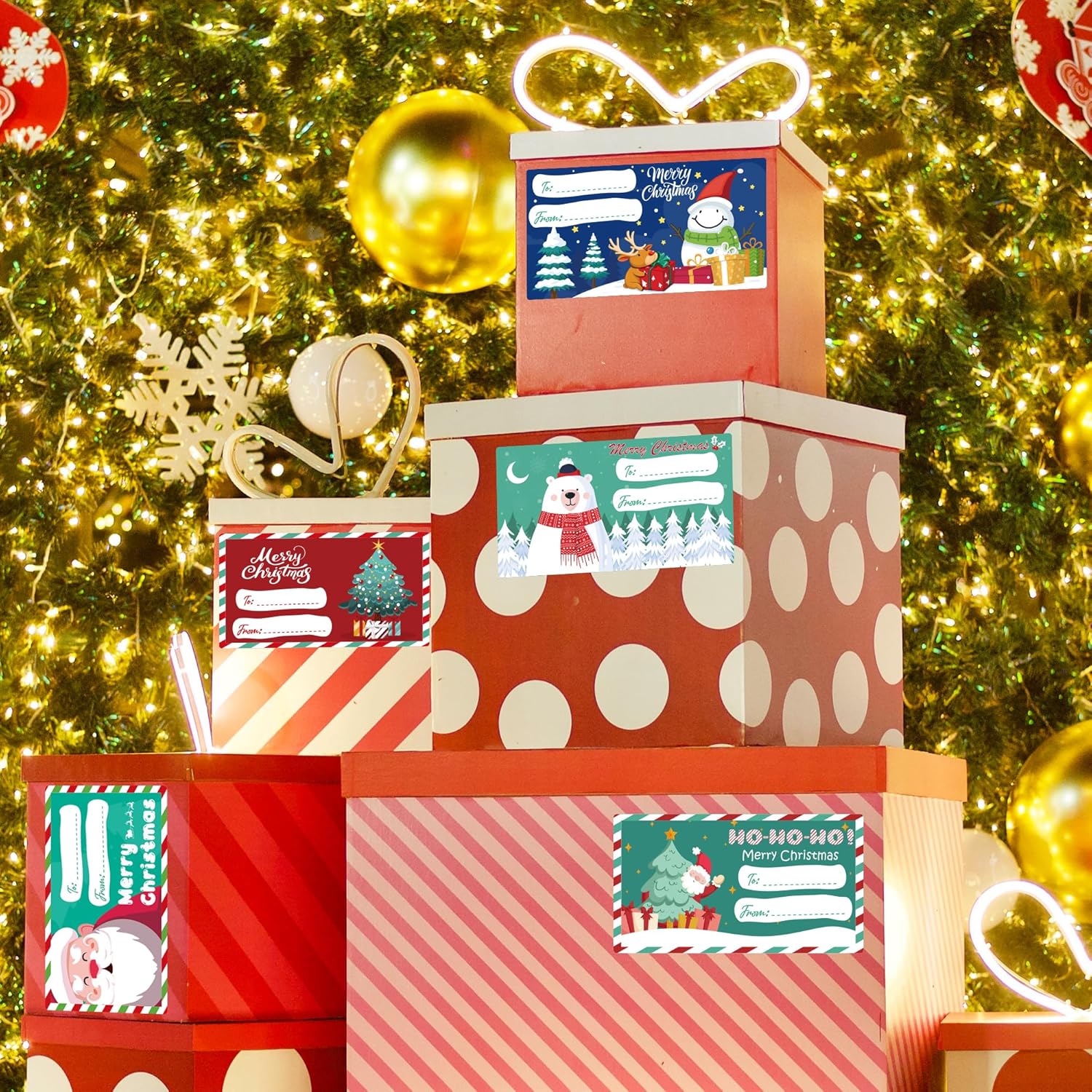 500 PCS Christmas Gift Tags - Gift Tags for Christmas Presents