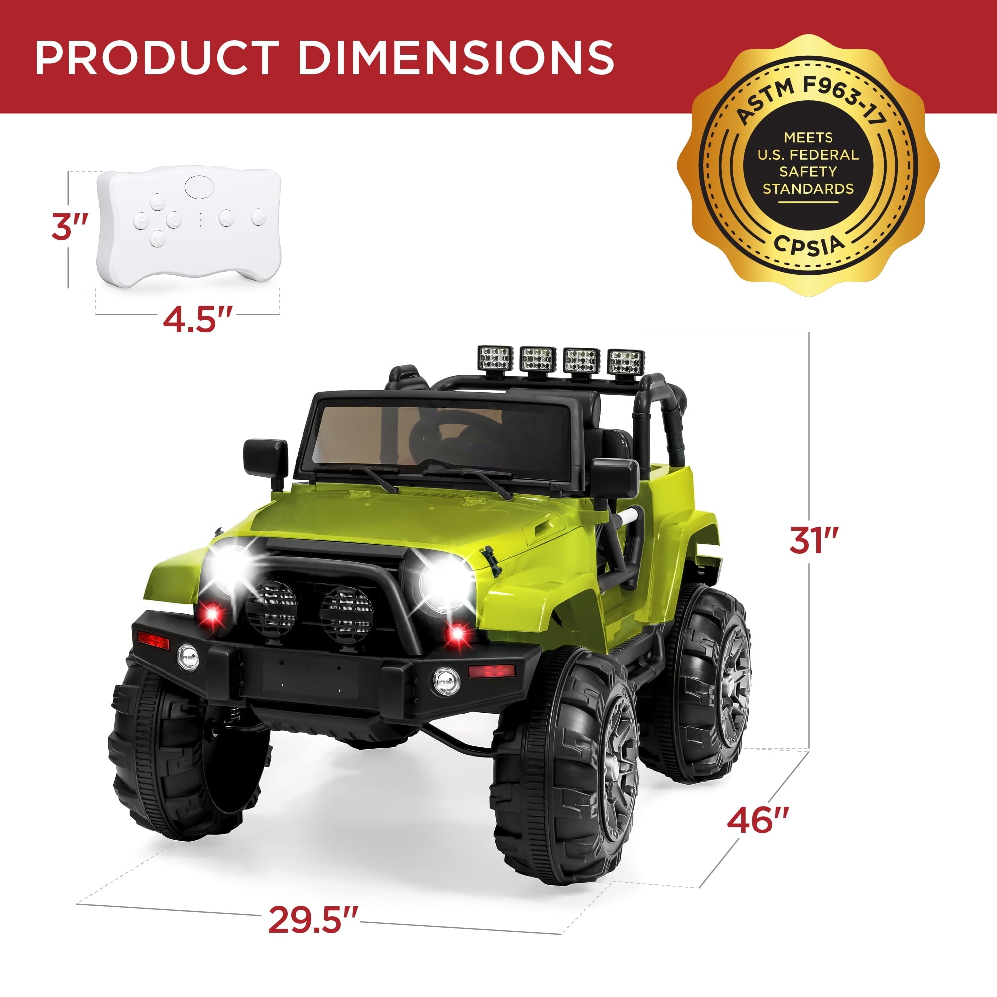 Best Choice Products 12V Kids Ride On Truck Car